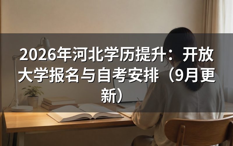 河北学历提升错过成考还能怎么报名