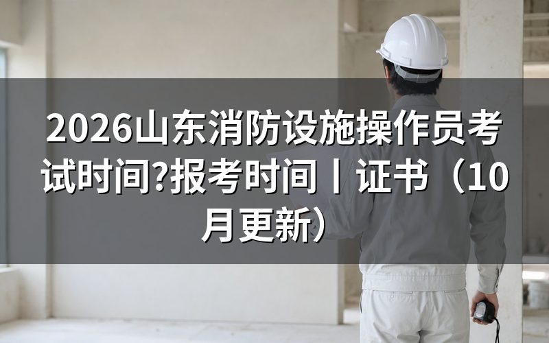 山东消防设施操作员证报考时间,先看报名表上的等级栏