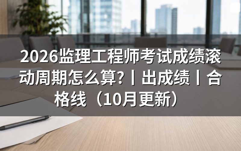 监理工程师考试滚动周期,先看成绩单上那一栏的年份