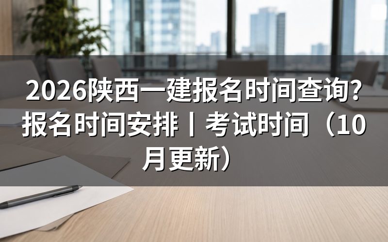 陕西一建报名时间安排,从报名平台上那条入口开放起止日看起