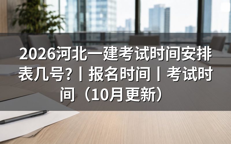 河北一建考试时间,先对准考证上的四个场次