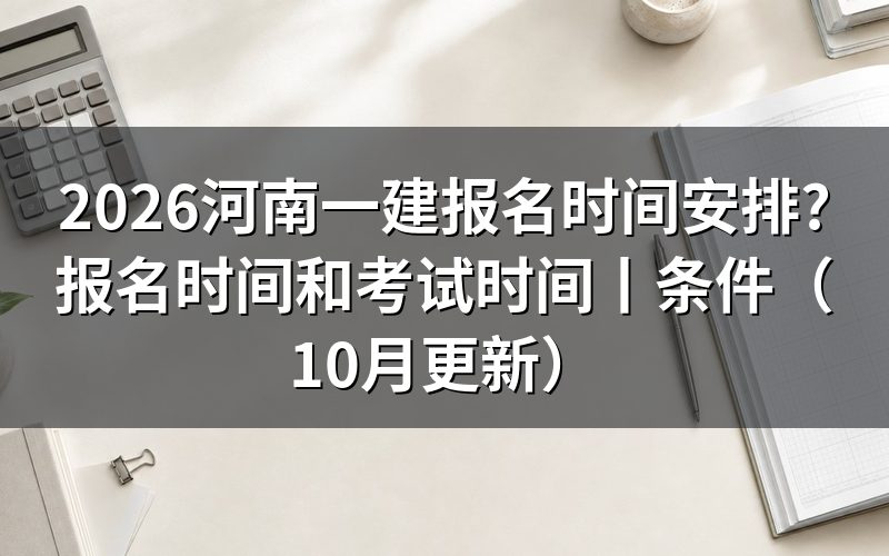 河南一建报名时间和考试时间,先看报考提醒上的两栏