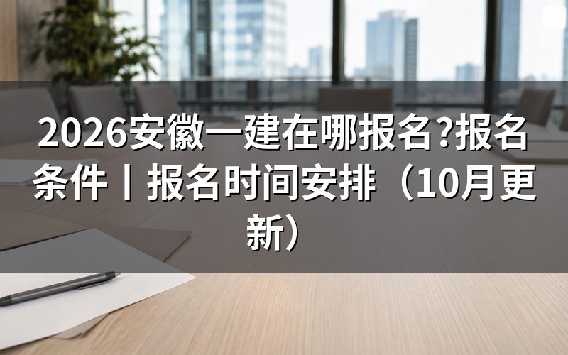安徽一建报名时间安排,看报名表能不能点开提交键