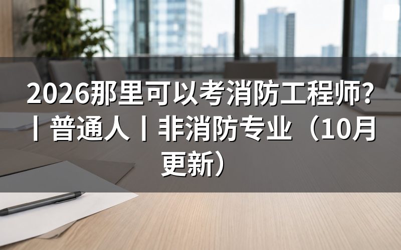 那里可以报名消防工程师,看报名平台上的考区那一栏