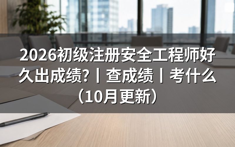 初级注册安全工程师查成绩,先认准发通知的那个厅