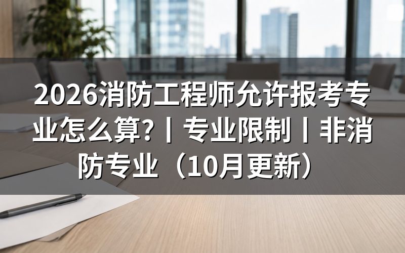 一级消防工程师报考专业,从报名表的专业栏说起
