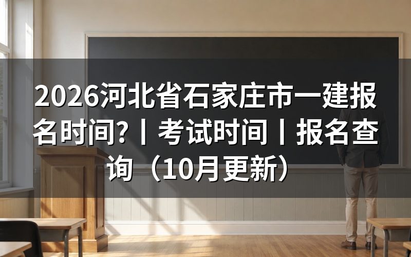 河北省一建报名时间和考试时间,先看报名平台上那行开放日期