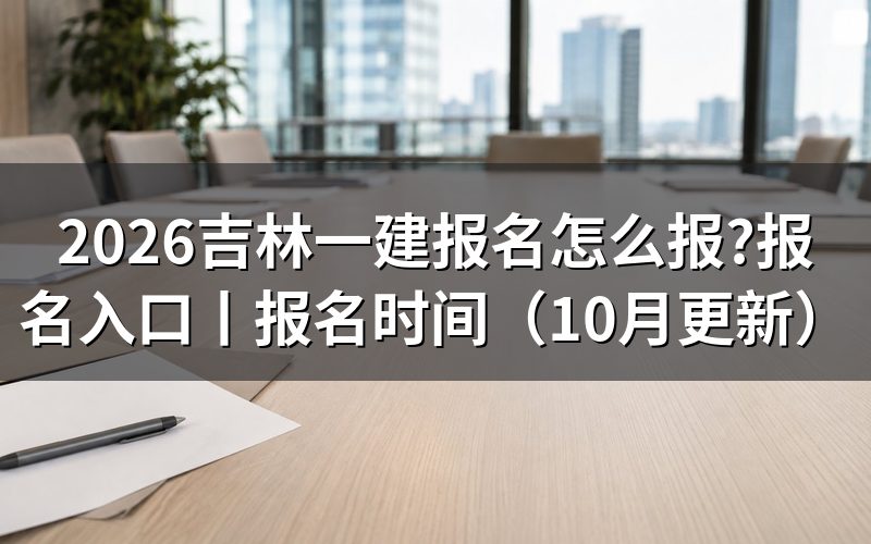 吉林省一建报名时间,先看报名表上的报名日期栏