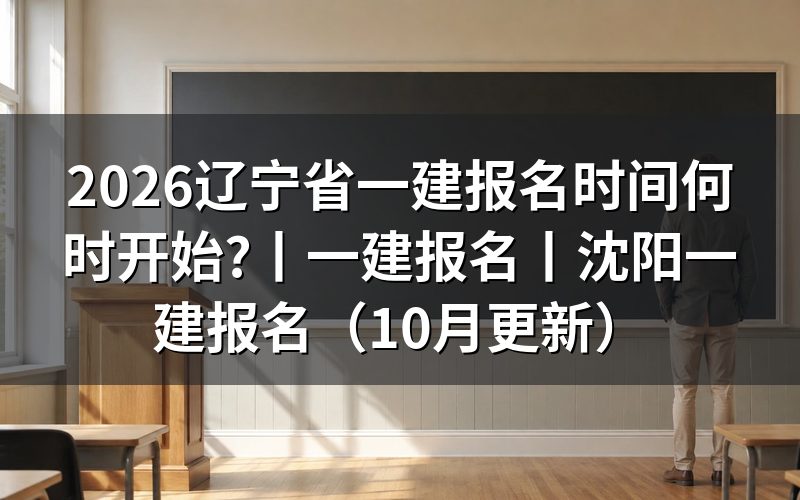 辽宁省一建考试报名时间