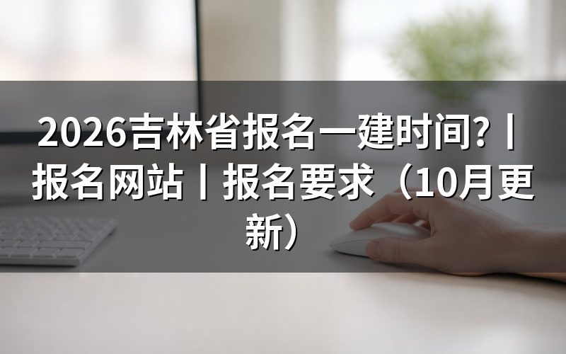 吉林省一建报名时间,先看报名入口开放窗口