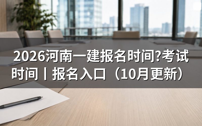 河南一建报名时间和考试时间,先看报名平台上的那两行日期
