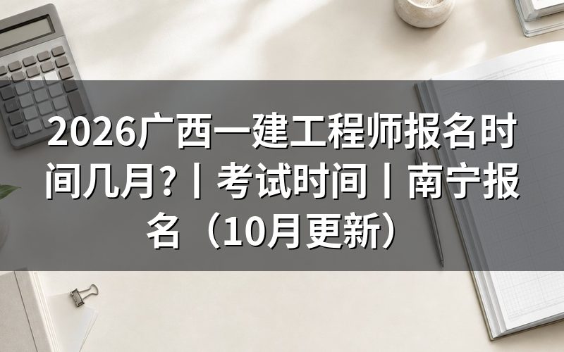 广西一建报名时间,盯报名平台上那个开放入口的日期段