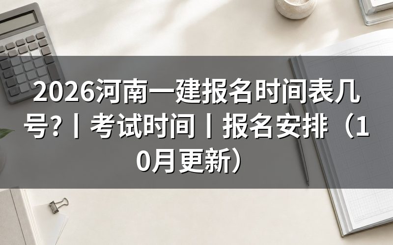 河南一建报名时间和考试时间,先看报考提醒上的那两行日期