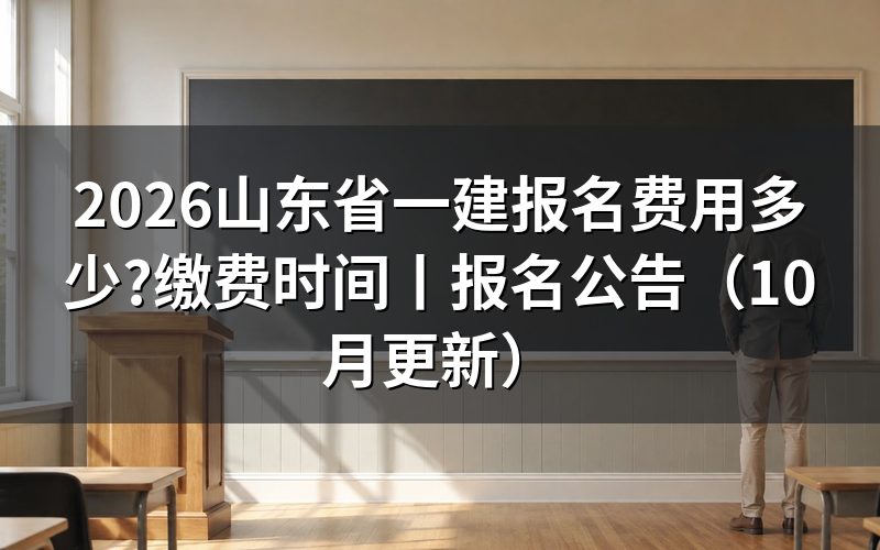 山东省一建报名缴费时间,先看报名表上的科目栏