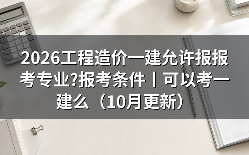 工程造价专业一建报考条件,对着报名表的学历专业栏填