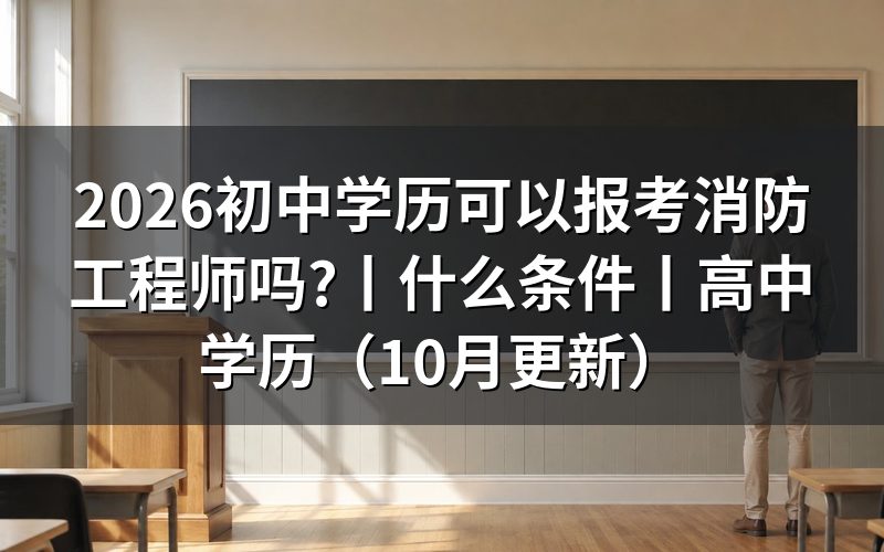 初中学历能报考消防工程师,先看报名表上的学历验证那一栏