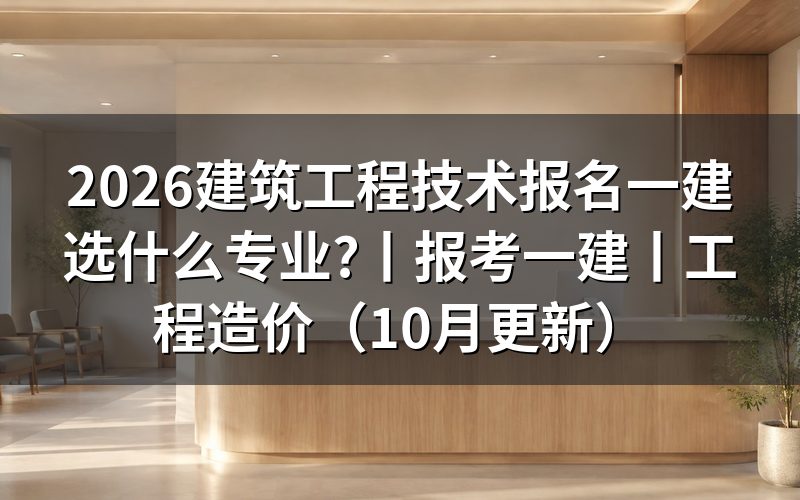 建筑工程技术在一建报名中属于什么专业,看报名表上的两栏