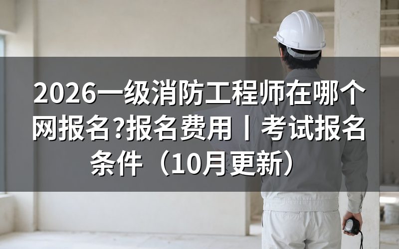 一级消防工程师考试报名,先把平台里那份注册信息填全