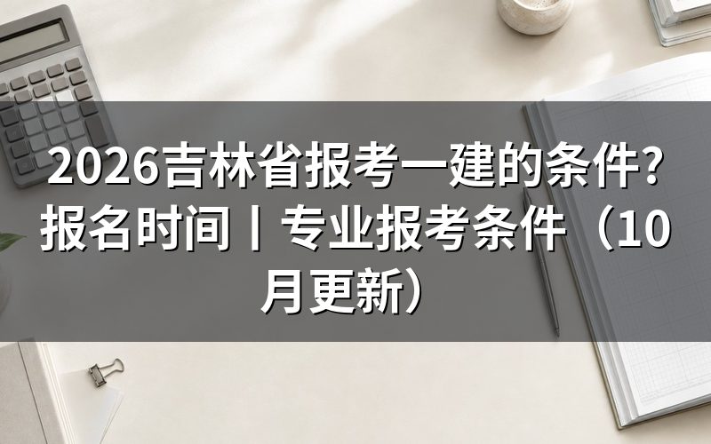 吉林省一建的条件,先看报名表里学历和年限那两栏