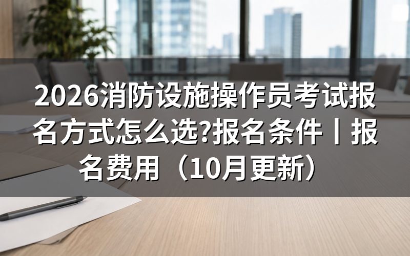 国家消防设施操作员考试报名,从鉴定考试网的那张申报表开始