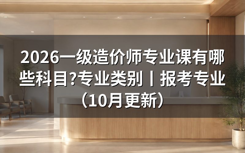 一级造价师有哪些科目,先看准考证上的四行