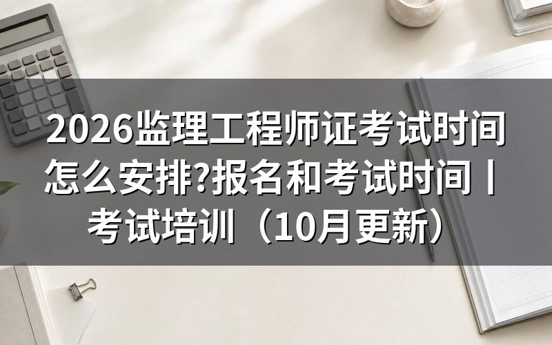 2026年监理工程师考试时间,对着准考证上的科目行看