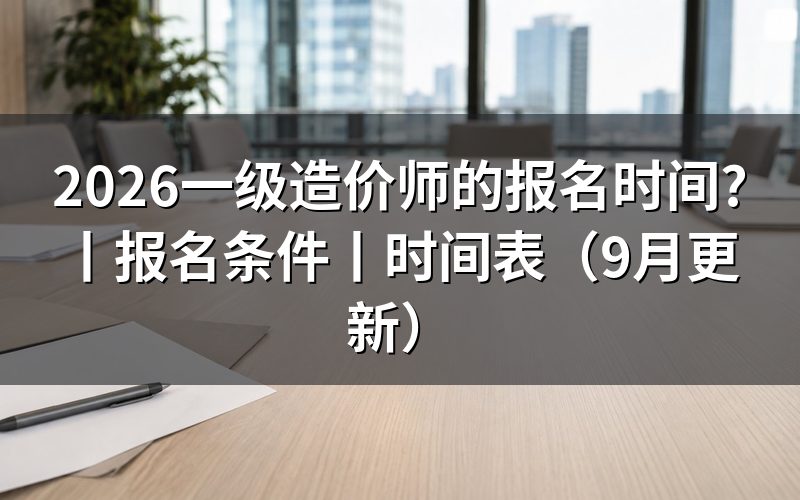 一级造价师报名时间表,先看报名表上的两个日期