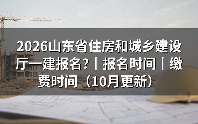 山东一建报名时间,看报名入口开放的那一行