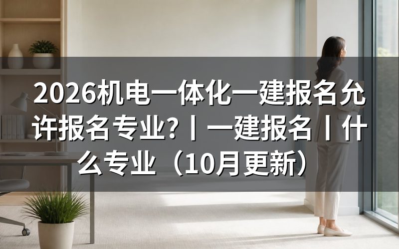 机电一体化一建允许报名专业,先核对毕业证专业栏
