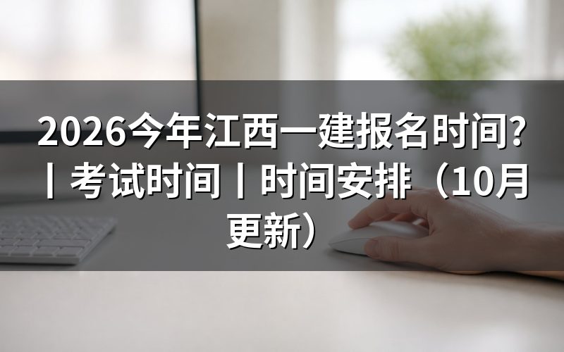 江西一建报名时间和考试时间,看报名表与准考证