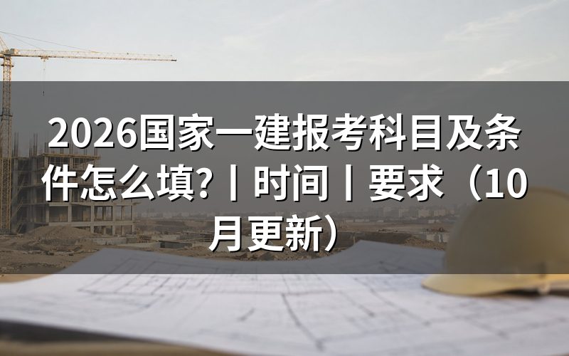 国家一建报考条件和科目,核对报名信息页