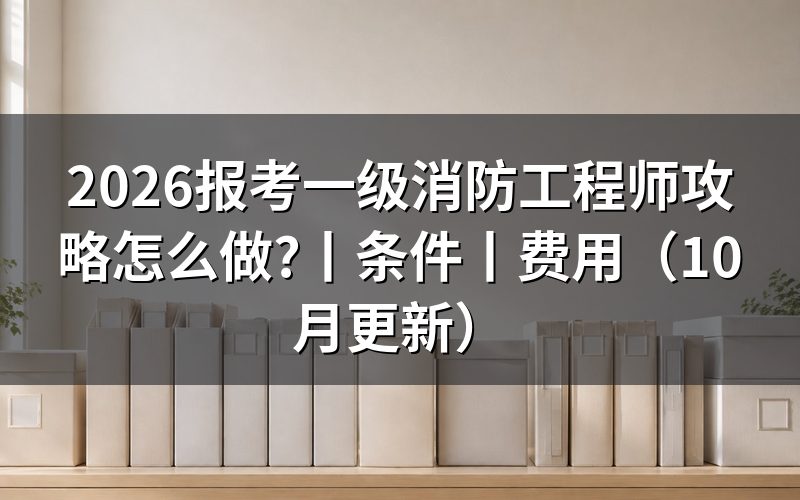 报考一级消防工程师,先核对报名表