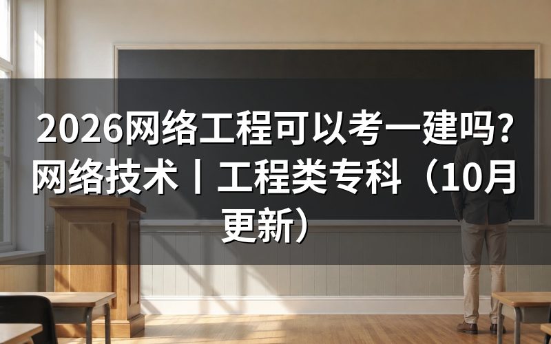 计算机网络技术可以考一建吗?先核对学历信息
