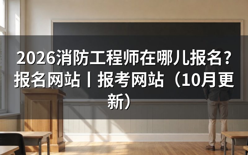 消防工程师在哪个网站,看报名平台名称