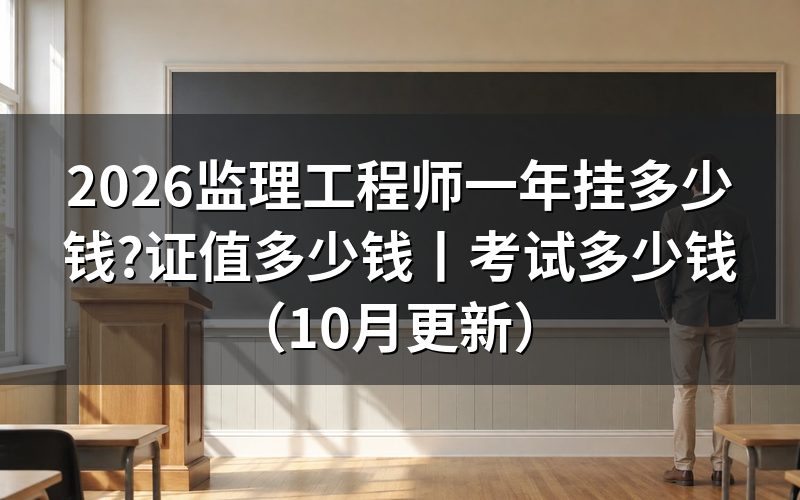 监理工程师证值多少钱,看证书使用记录