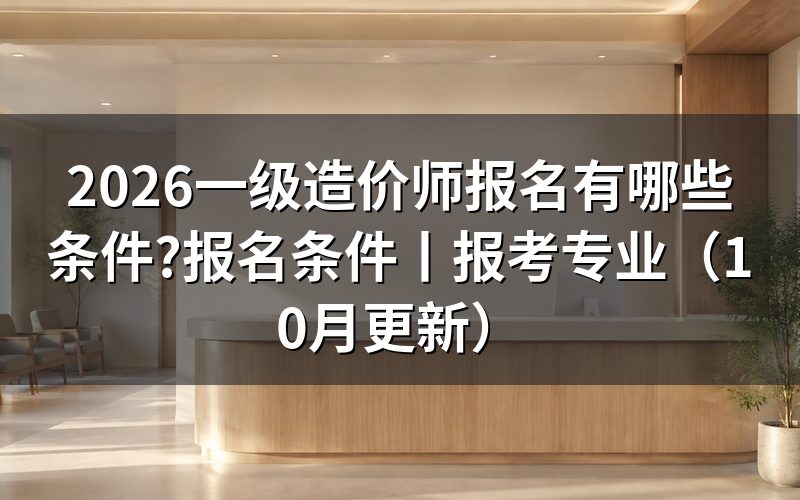 一级造价师报名要求哪些具体条件?先核对报名信息
