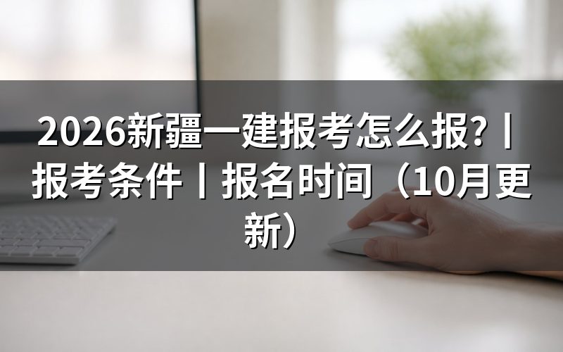 新疆一级建造师报名时间,先看报名页面
