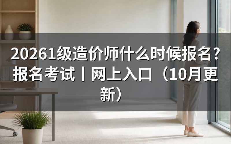 一级造价师啥时候报名考试,看报名信息页日期