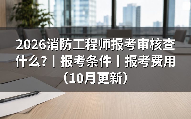 一级消防工程师报考条件，报名表审核看什么