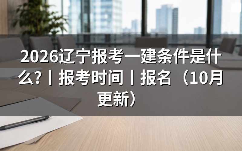 辽宁一建报考时间,核对报名表日期