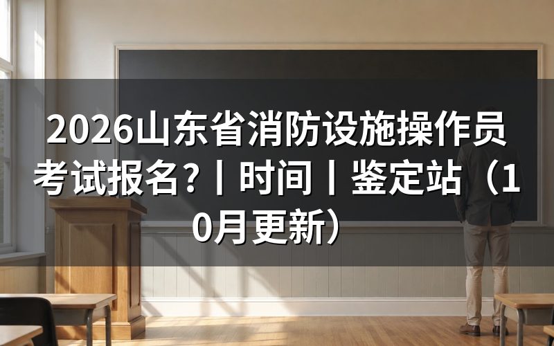 山东省消防设施操作员报考，从报名表开始