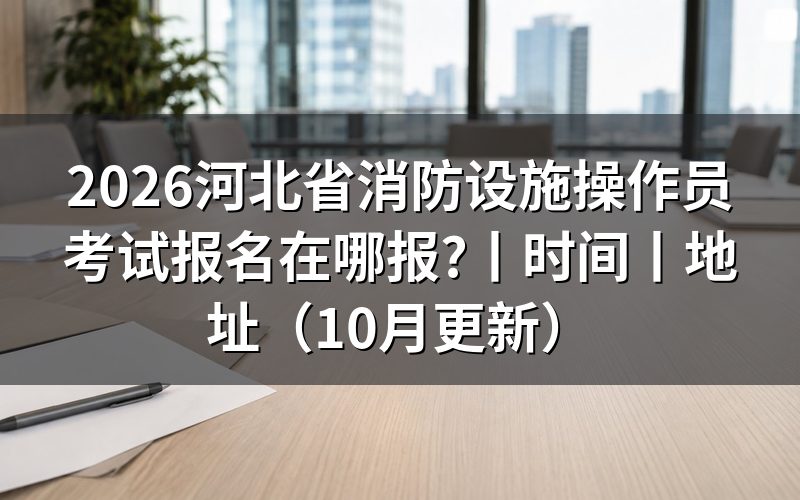 河北消防设施操作员报名，先核对报名表材料