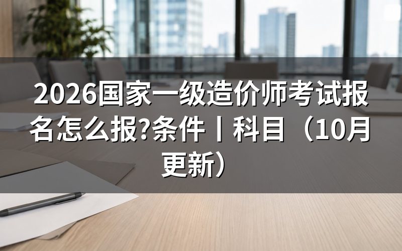 一级造价师考试报名流程看报名信息
