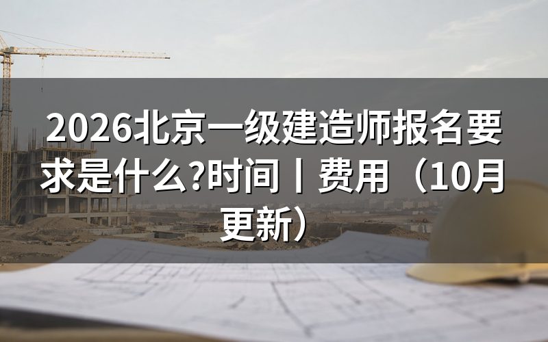 北京一级建造师报考条件及专业要求,核对报名表