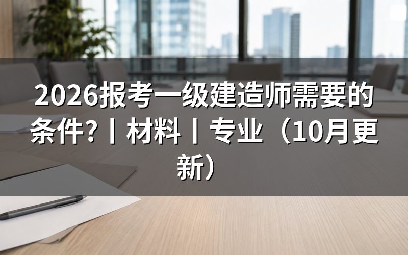 报考一级建造师证需要什么条件,核对报名表