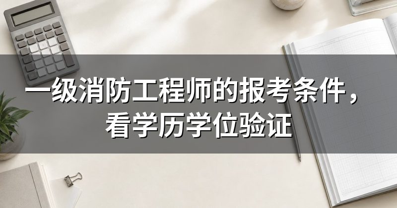 一级消防工程师的报考条件，看学历学位验证