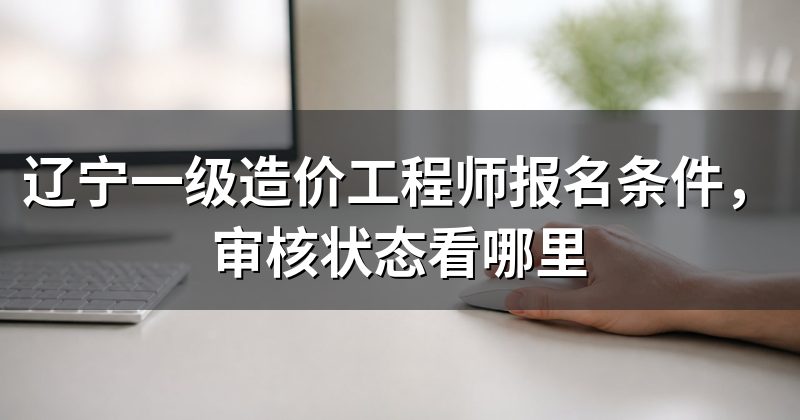辽宁一级造价工程师报名条件,审核状态看哪里