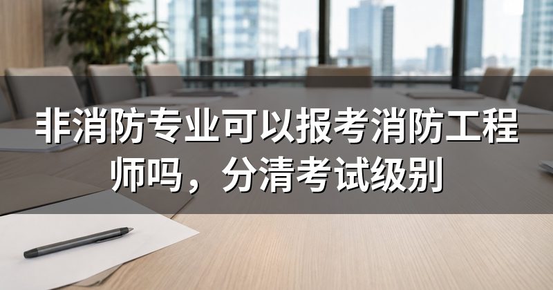 非消防专业可以报考消防工程师吗，分清考试级别