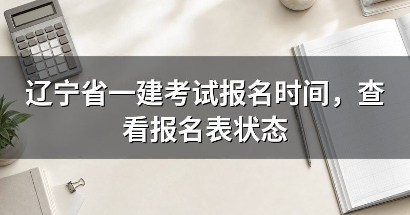 辽宁省一建考试报名时间，查看报名表状态