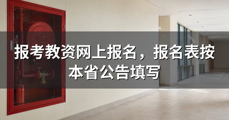 报考教资网上报名，报名表按本省公告填写